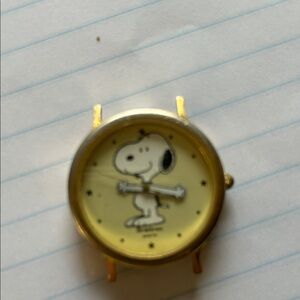 Armitron Gold Snoopy Watch